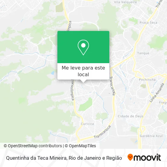 Quentinha da Teca Mineira mapa