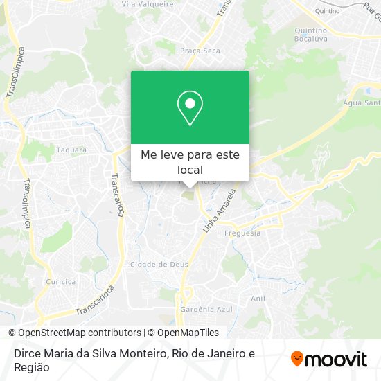 Dirce Maria da Silva Monteiro mapa