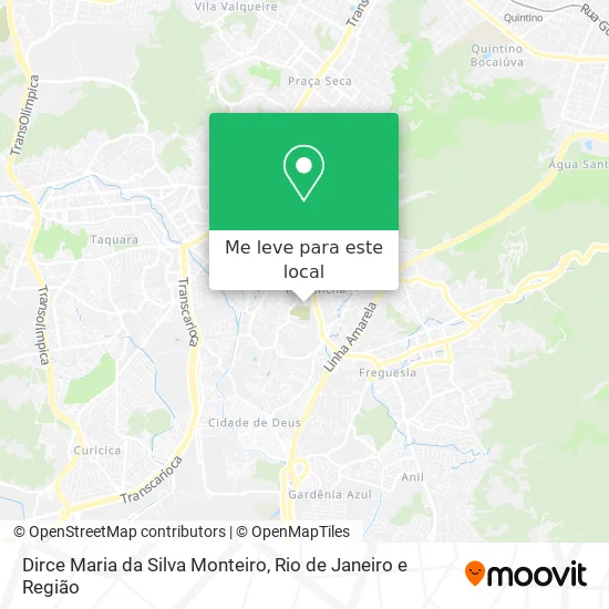 Dirce Maria da Silva Monteiro mapa