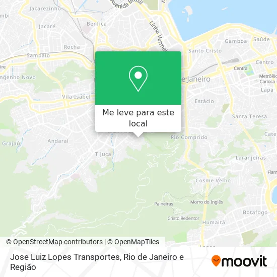 Jose Luiz Lopes Transportes mapa