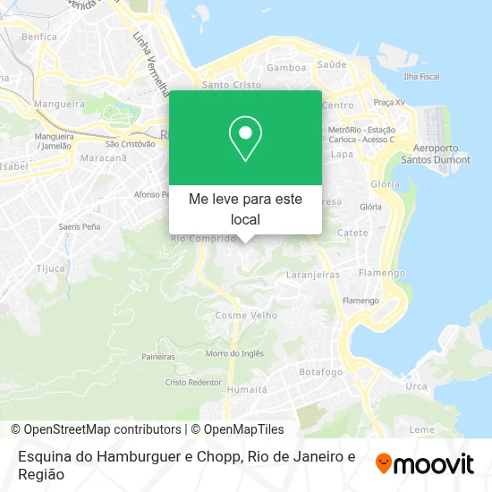 Esquina do Hamburguer e Chopp mapa