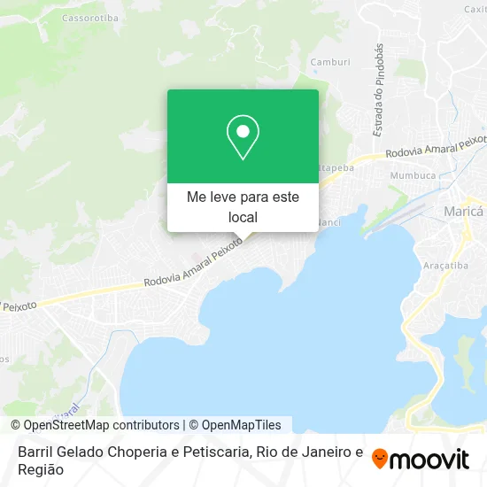 Barril Gelado Choperia e Petiscaria mapa