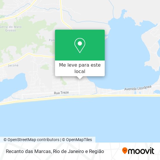 Recanto das Marcas mapa