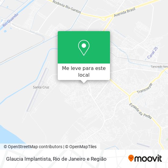 Glaucia Implantista mapa