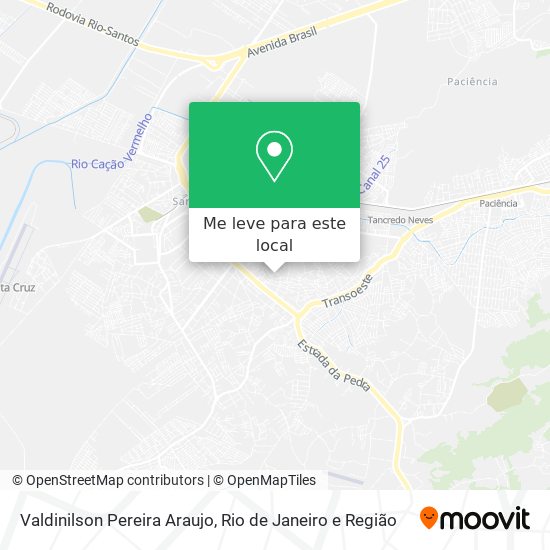 Valdinilson Pereira Araujo mapa