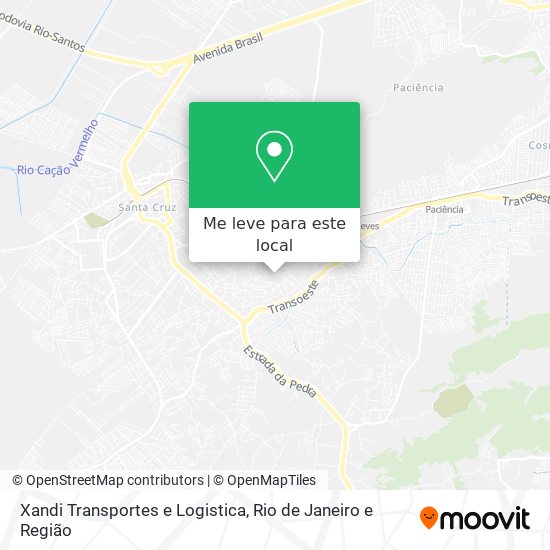 Xandi Transportes e Logistica mapa