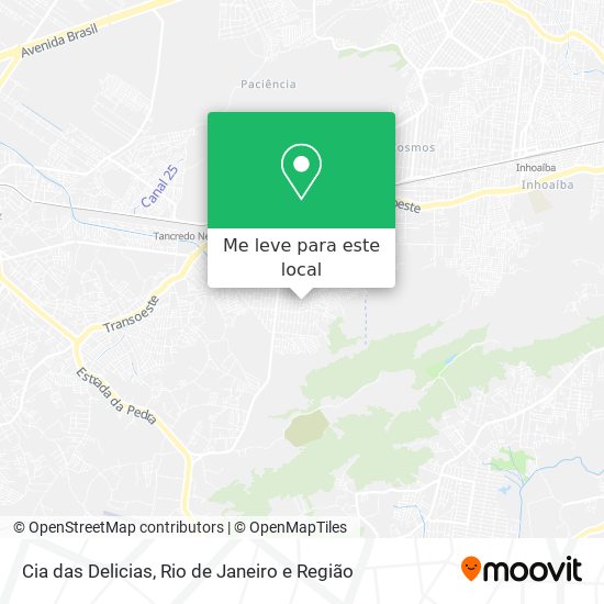 Cia das Delicias mapa