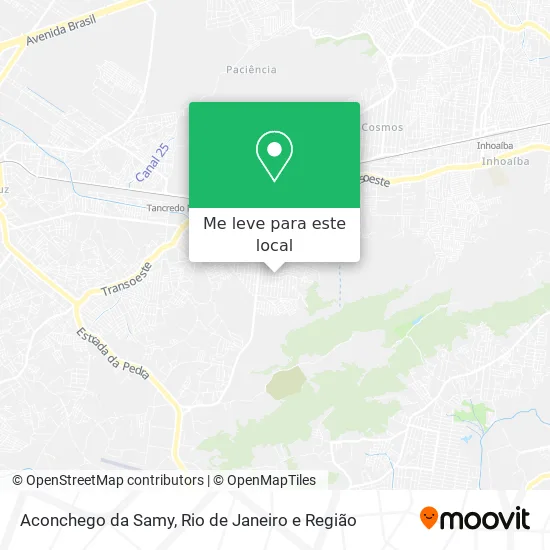 Aconchego da Samy mapa