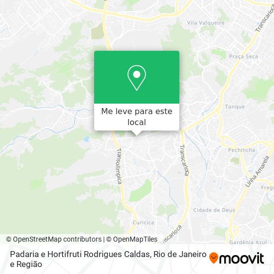 Padaria e Hortifruti Rodrigues Caldas mapa