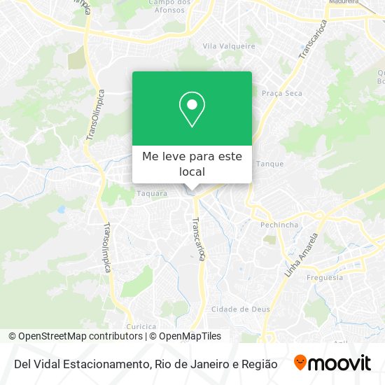 Del Vidal Estacionamento mapa