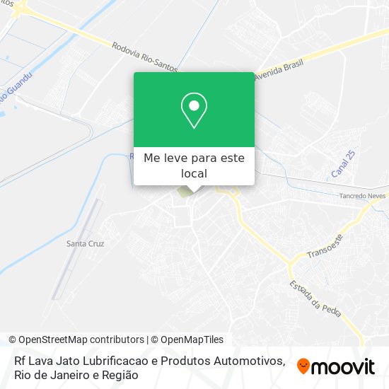 Rf Lava Jato Lubrificacao e Produtos Automotivos mapa
