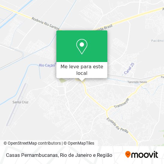 Casas Pernambucanas mapa