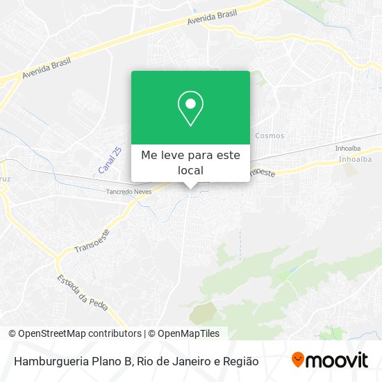 Hamburgueria Plano B mapa