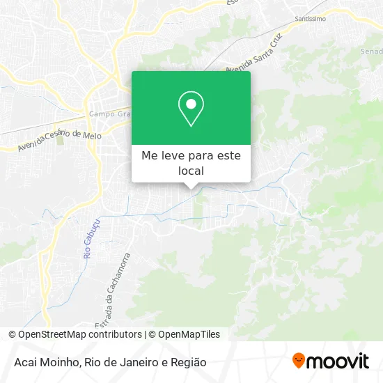 Acai Moinho mapa