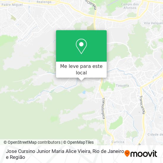 Jose Cursino Junior Maria Alice Vieira mapa