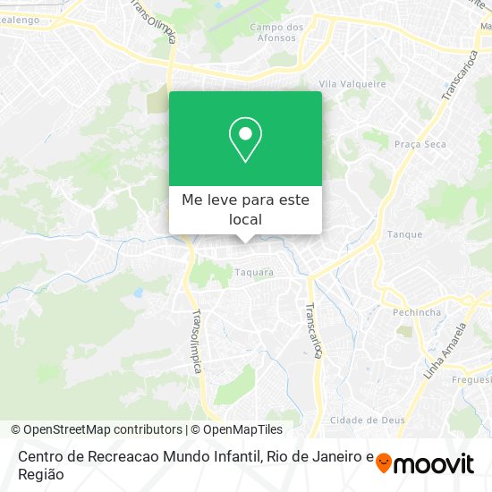 Centro de Recreacao Mundo Infantil mapa