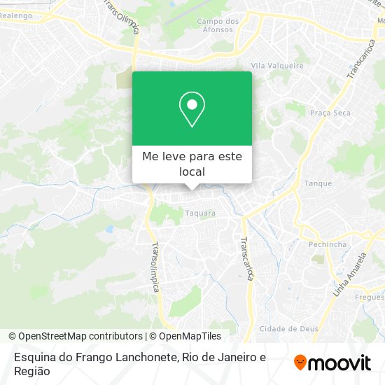 Esquina do Frango Lanchonete mapa