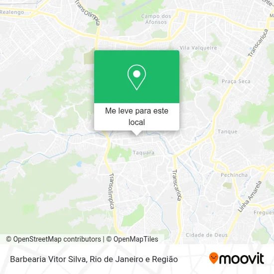 Barbearia Vitor Silva mapa