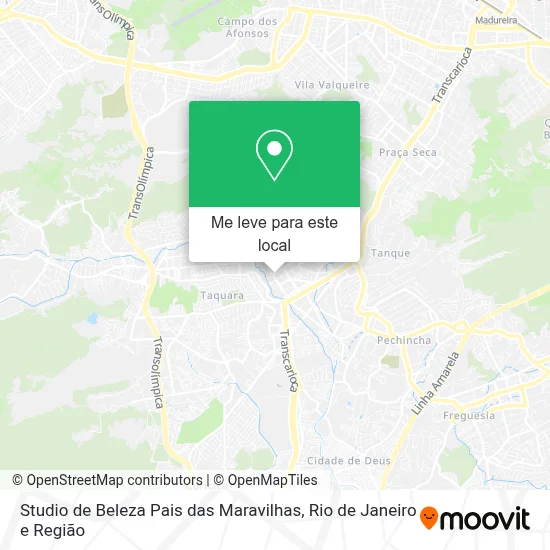 Studio de Beleza Pais das Maravilhas mapa