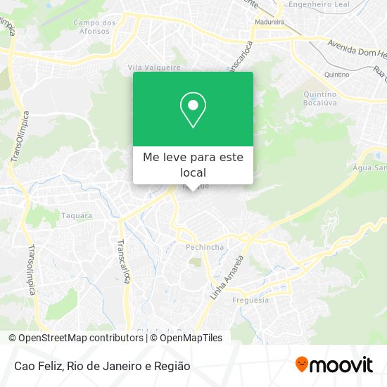 Cao Feliz mapa