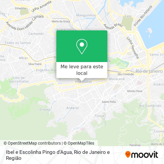 Ibel e Escolinha Pingo d'Agua mapa