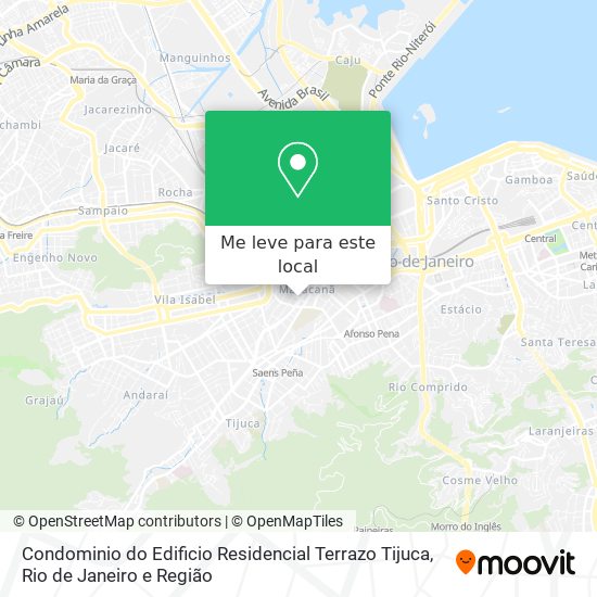 Condominio do Edificio Residencial Terrazo Tijuca mapa