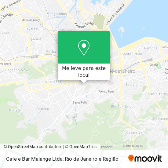 Cafe e Bar Malange Ltda mapa