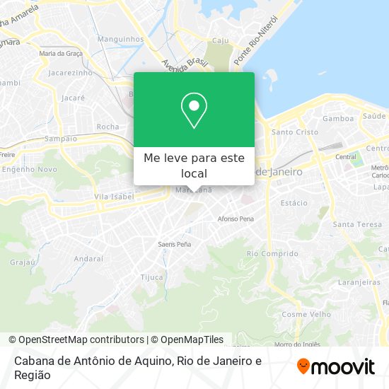 Cabana de Antônio de Aquino mapa