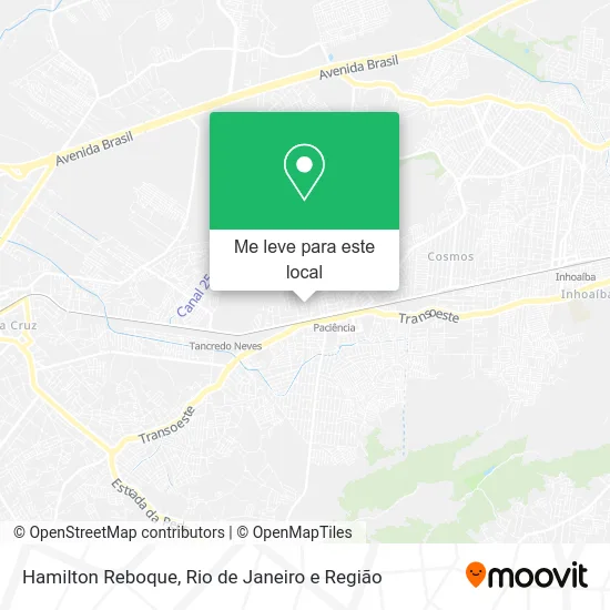 Hamilton Reboque mapa
