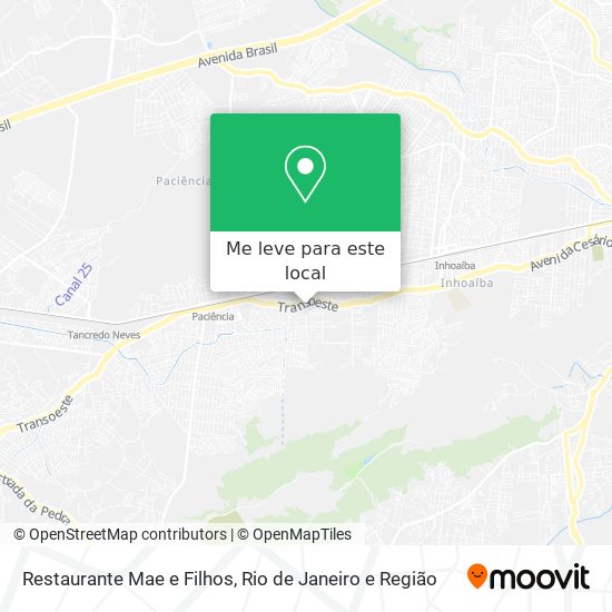 Restaurante Mae e Filhos mapa