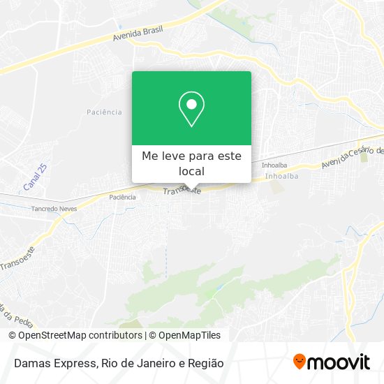 Damas Express mapa