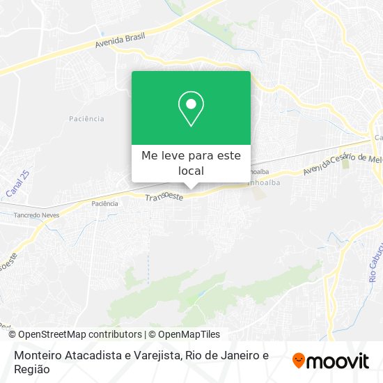 Monteiro Atacadista e Varejista mapa