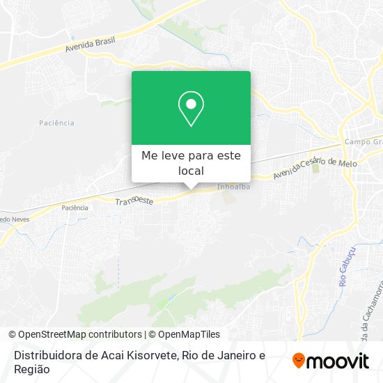 Distribuidora de Acai Kisorvete mapa