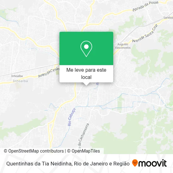 Quentinhas da Tia Neidinha mapa