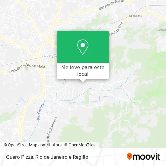 Quero Pizza mapa