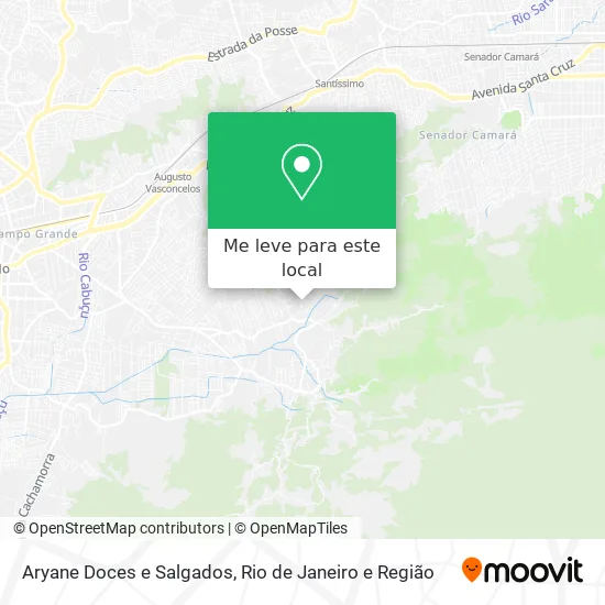 Aryane Doces e Salgados mapa