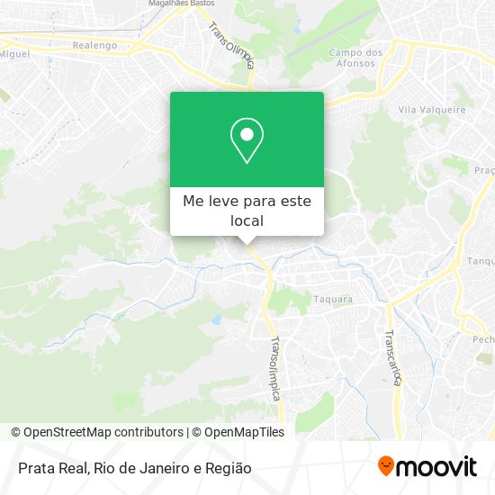 Prata Real mapa
