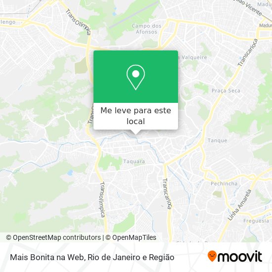 Mais Bonita na Web mapa