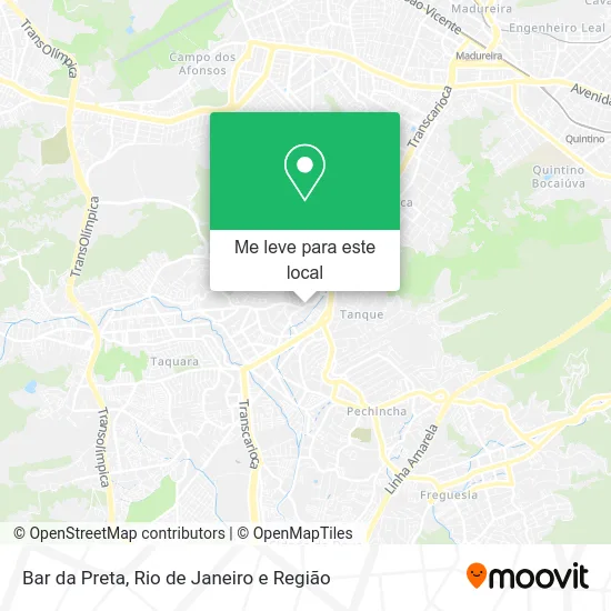 Bar da Preta mapa
