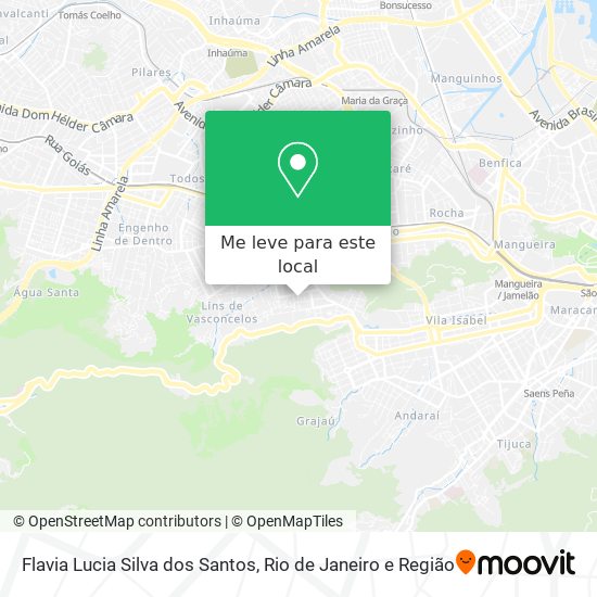 Flavia Lucia Silva dos Santos mapa