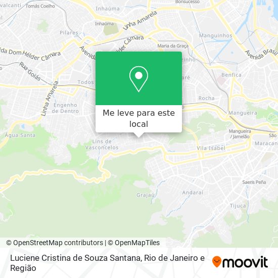 Luciene Cristina de Souza Santana mapa