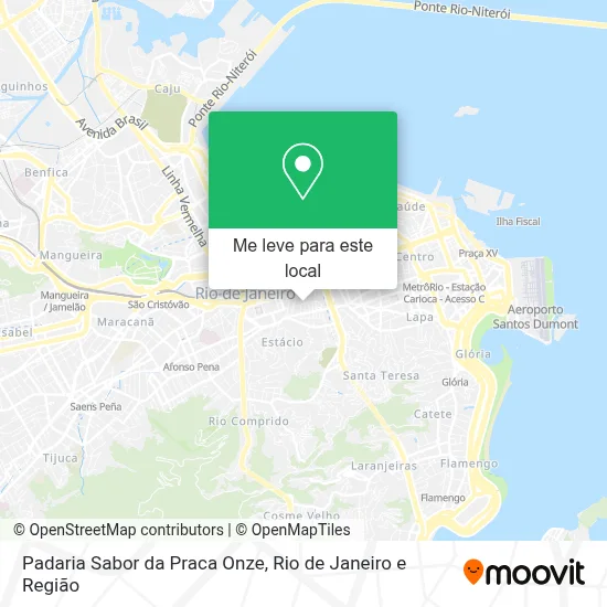 Padaria Sabor da Praca Onze mapa