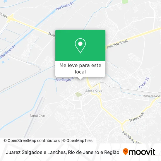 Juarez Salgados e Lanches mapa