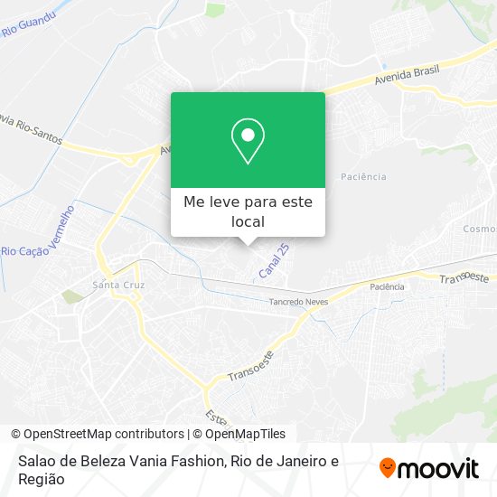 Salao de Beleza Vania Fashion mapa
