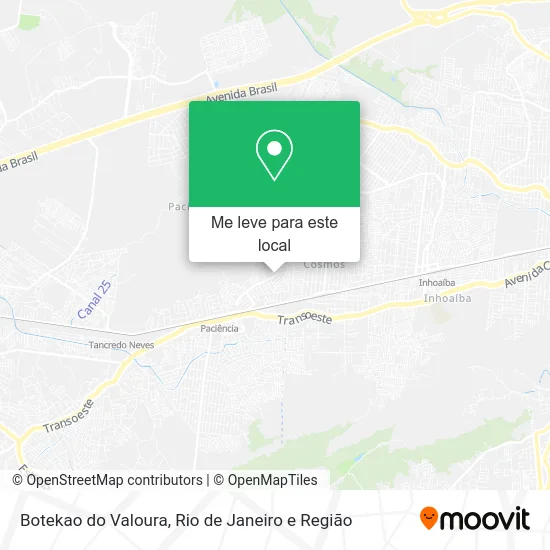 Botekao do Valoura mapa
