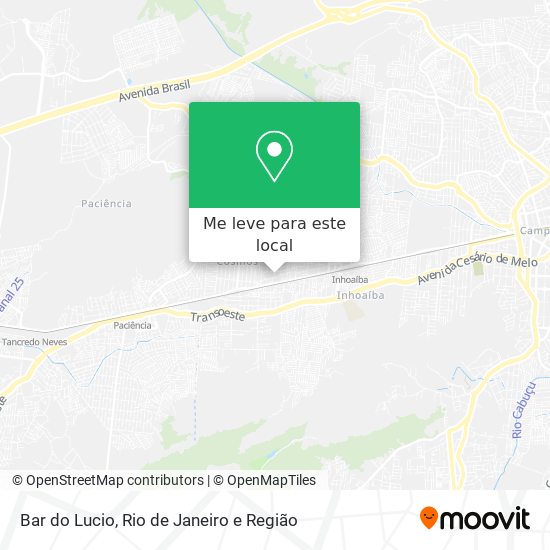 Bar do Lucio mapa