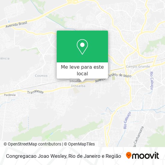 Congregacao Joao Wesley mapa