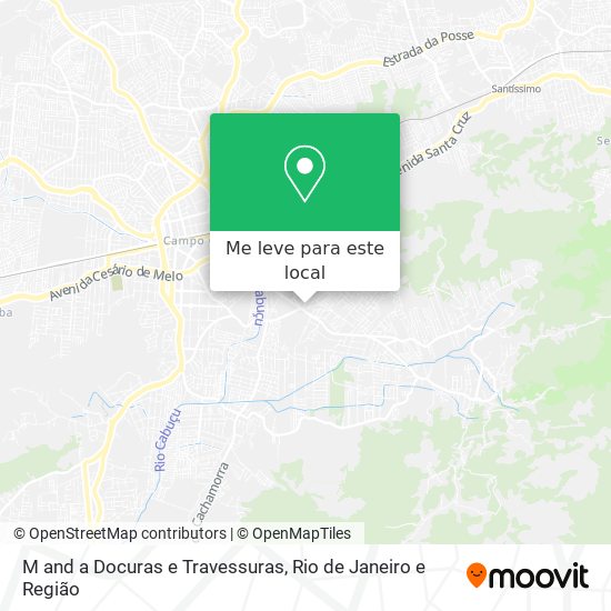 M and a Docuras e Travessuras mapa