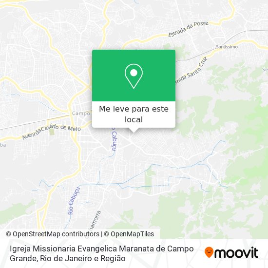 Igreja Missionaria Evangelica Maranata de Campo Grande mapa