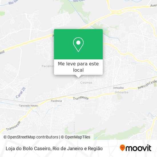 Loja do Bolo Caseiro mapa